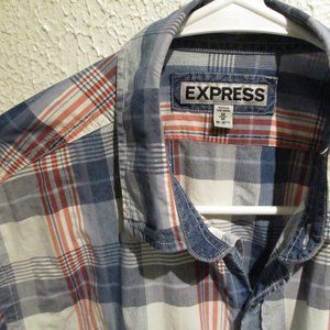 Express button down medium fitted EUC